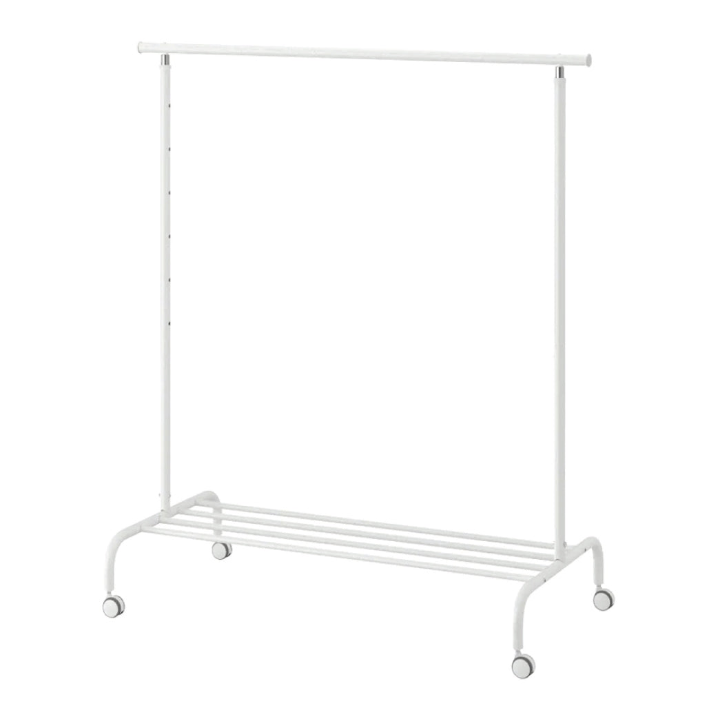Clothes rack on wheels