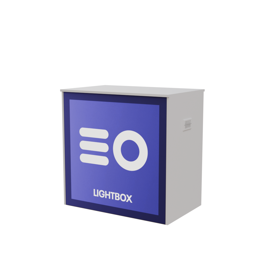 1m Branded Counter With Illuminated Front