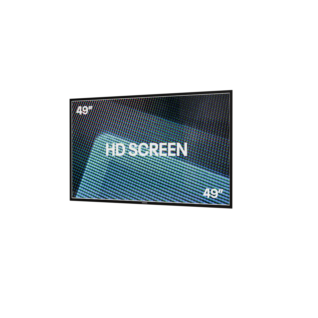 49" Screen wall-mounted