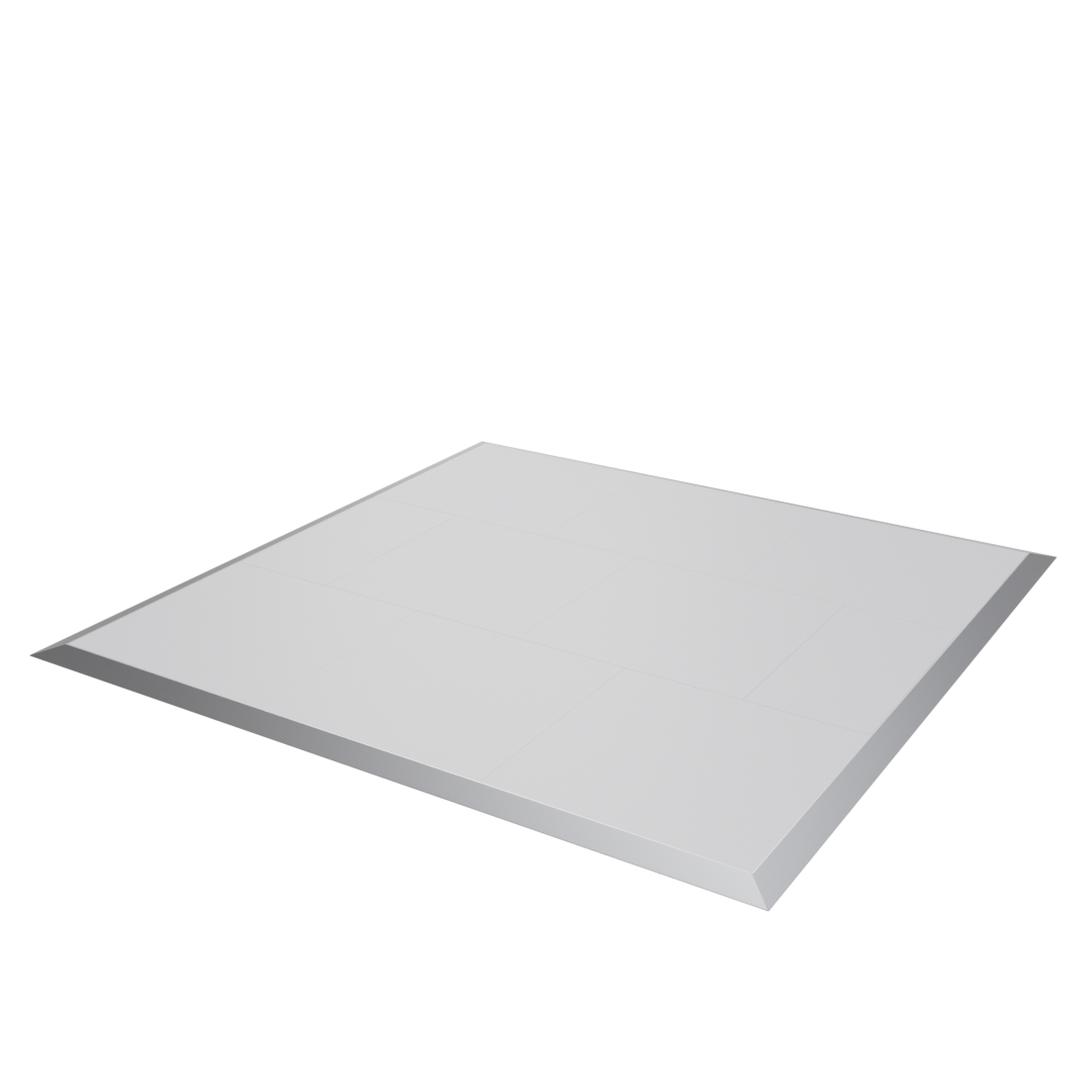 White Raised Floor